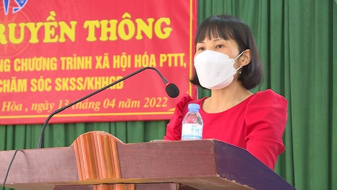 Bà Hà Minh Thu, Phó Chi cục trưởng Cục Dân số – Kế hoạch hóa gia đình tỉnh Bắc Giang