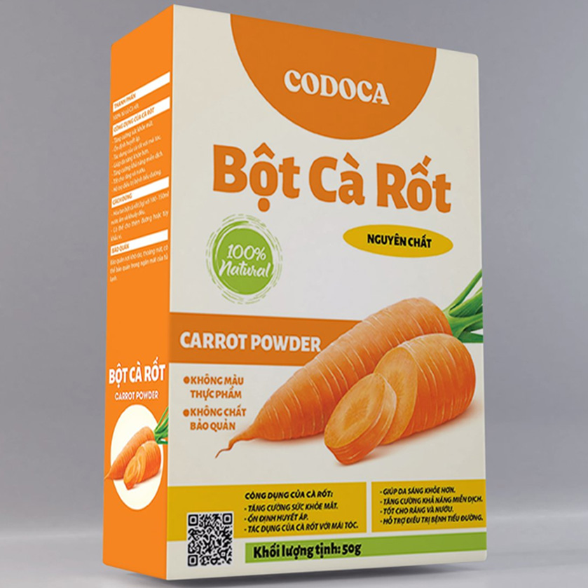 Bột cà rốt Codoca Nguyên chất 100%